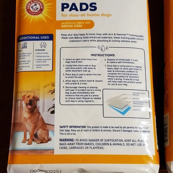 Arm & Hammer Dog Pet Training Pads Large 2 PK - Picture 3 of 3
